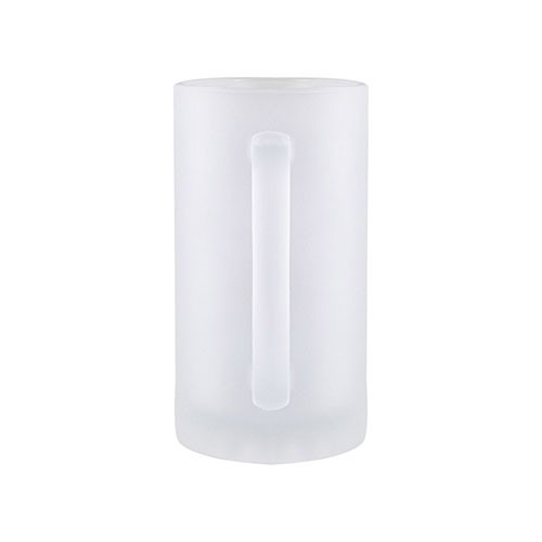 Satin-finished glass mug, 500ml. Lorenzago