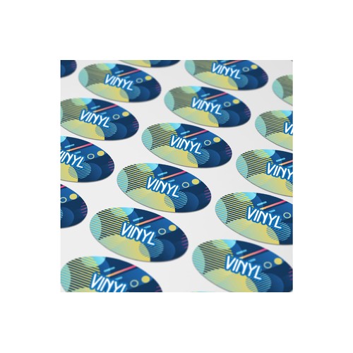 Vinyl Sticker Ovale 40x20mm Vinyl Sticker Ovale 40x20mm