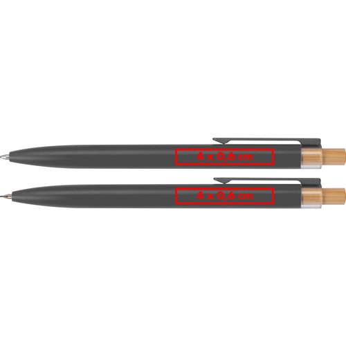 Writing set with pen and mechanical pencil made from recycled aluminium