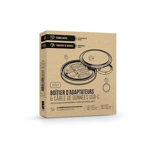 ADAPTER CASE WITH USB-C DATA CABLE