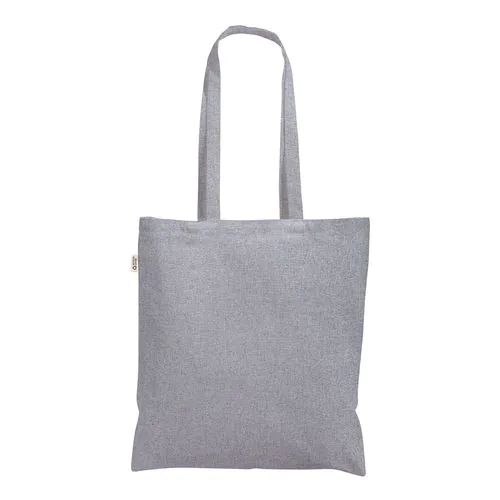 Shopper in cotone/poliestere riciclato 180 g/m2, manici lunghi Shopper in cotone/poliestere riciclato 180 g/m2, manici lunghi