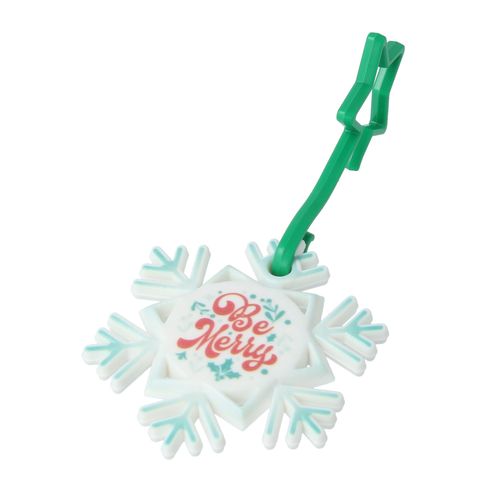 Flat Snowflake Bauble - Recycled
