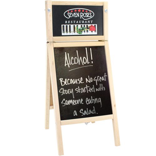 Table Top Menu A-Board With Changeable Top Insert Table Top Menu A-Board With Changeable Top Insert