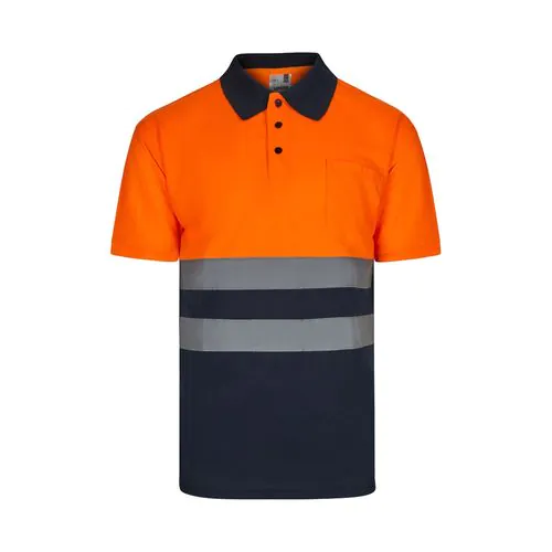 VL FORTUNA. Polo Bird-eye (140g/m²) à manches courtes, en polyester (100%)