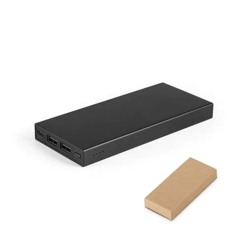 DOROTHY 10. Powerbank 10'000 mAh van gerecycled aluminium (100% rAL)