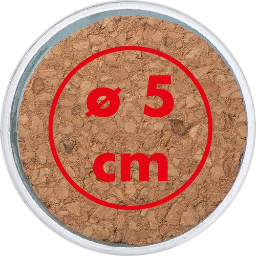 Glass carafe with cork lid