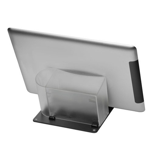 Soporte para móvil o tablet con porta notas