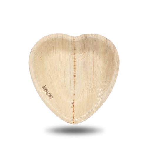 Heart Shape Palm Leaf Plate (16cm) Heart Shape Palm Leaf Plate (16cm)