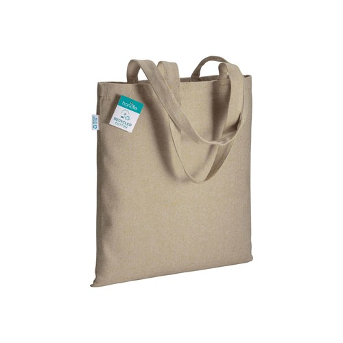 280g/m2 recycled cotton shopping bag, long handles 280g/m2 recycled cotton shopping bag, long handles
