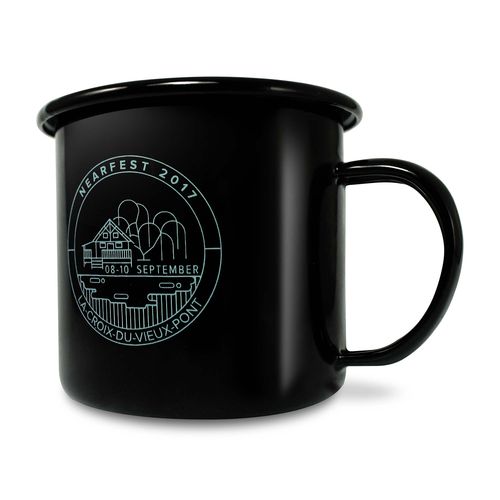 Tasses en émail de qualité supérieure (285ml/10oz) - Couleur