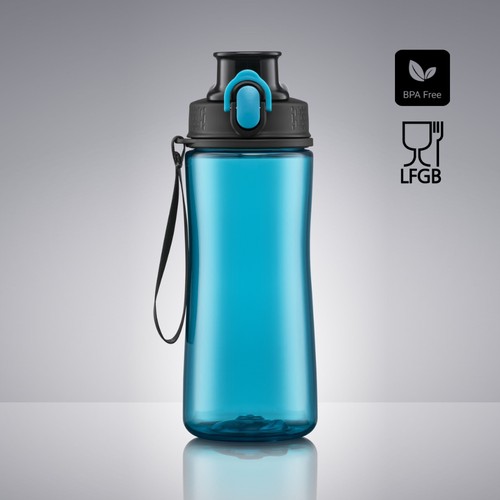 BOUTEILLE D'EAU NEON, 580 ml.