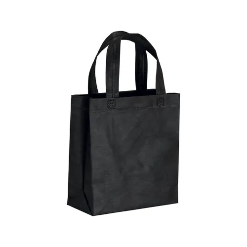 80 g/m2 non-woven fabric mini shopping bag with gusset and short handles 80 g/m2 non-woven fabric mini shopping bag with gusset and short handles