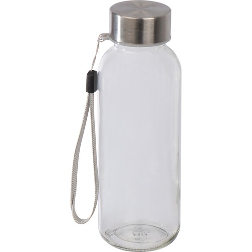 Drinkfles van glas met neopreen hoesje