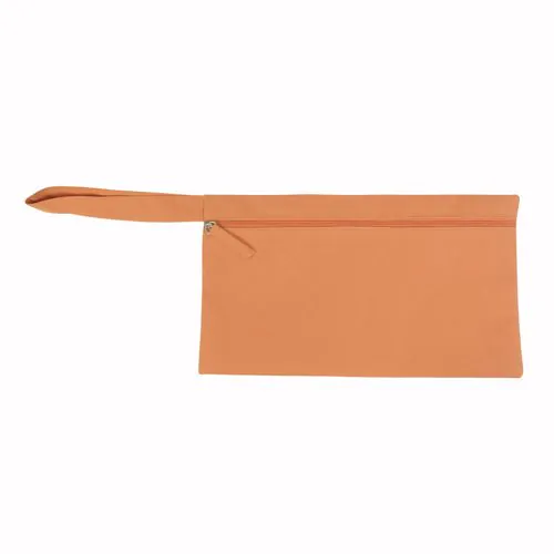Polyester briefcase with zip closure and handle