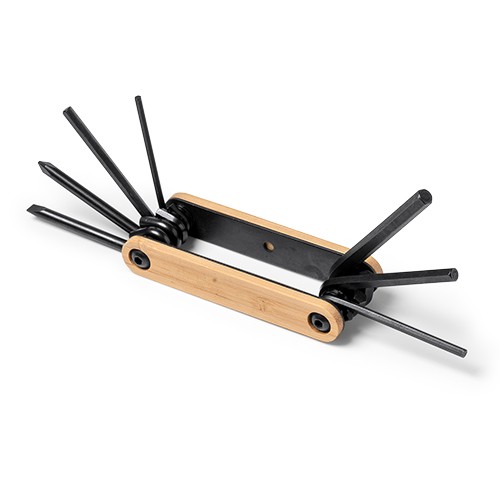 Attrezzo multifunzione con corpo in bambù. Chiavi Neide