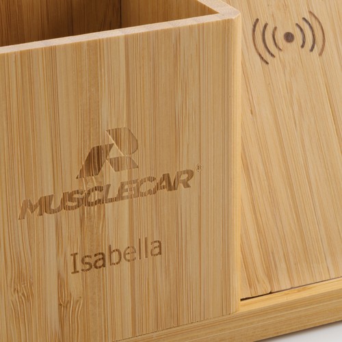 Calgary bamboo 10W wireless charger