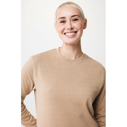 IQONIQ Denali ungefärbt. Rundhals-Sweater aus recycelter BW