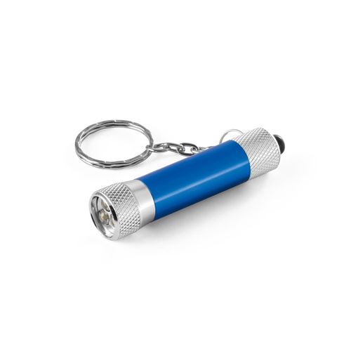 RE-LERGAN. Llavero de aluminio (92% reciclado) con linterna LED de 3 posiciones RE-LERGAN. Llavero de aluminio (92% reciclado) con linterna LED de 3 posiciones