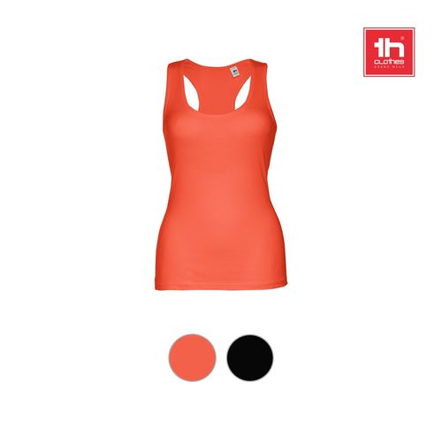 THC TIRANA. T-shirt da donna senza maniche in cotone