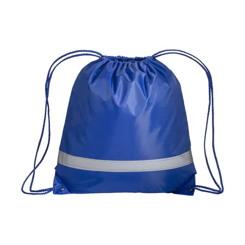 210T polyester backpack with reflective strip, drawstring closure and reinforced corners 210T polyester backpack with reflective strip, drawstring closure and reinforced corners