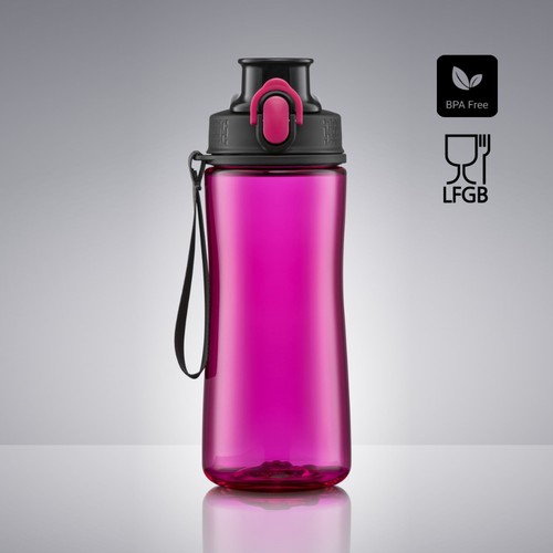 BOUTEILLE D'EAU NEON, 580 ml.