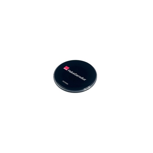Chargeur sans fil LED anneau rond brillant 15W noir Chargeur sans fil LED anneau rond brillant 15W noir