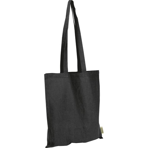 Bolsa de algodón con asas largas fabricada con algodón reciclado y RPET