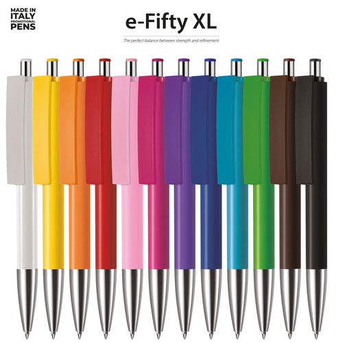 Penna a Sfera a scatto e-Fifty XL Solid