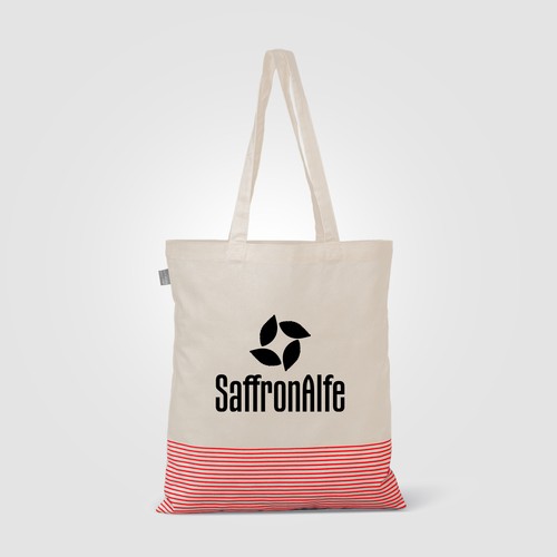 Aro Recycled 5 oz Cotton Micro Stripe Tote Bag - 9.7L Aro Recycled 5 oz Cotton Micro Stripe Tote Bag - 9.7L