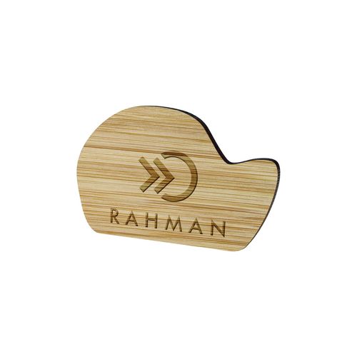 Badge Bamboo DYO, Magnet, Engraving