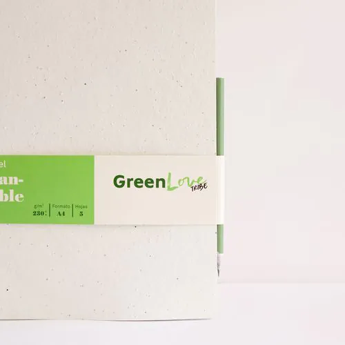 Crayon avec des graines + Paquet de papier Crayon avec des graines + Paquet de papier