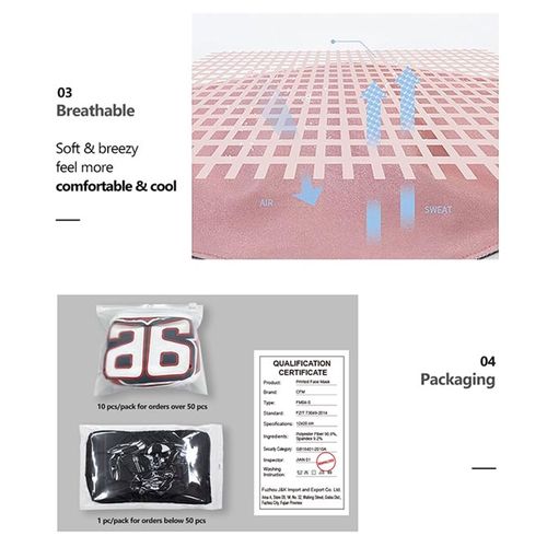 masker van niet-gecertificeerd textiel