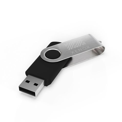 USB Stick Twister (Black, 128GB 2.0, Engraving frontside, Engraving backside) USB Stick Twister (Black, 128GB 2.0, Engraving frontside, Engraving backside)