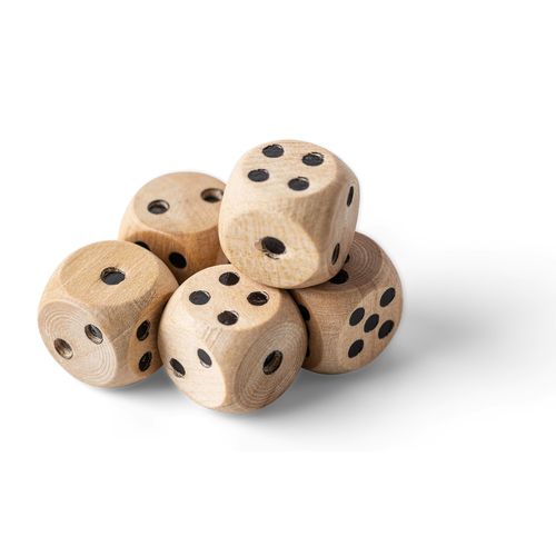 Beech wooden dice set Celine Beech wooden dice set Celine