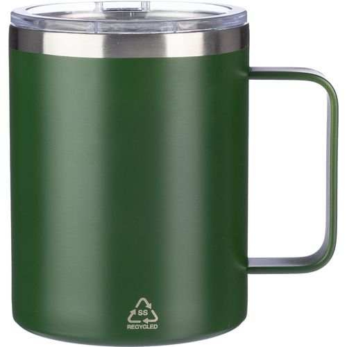 Gerecycled roestvrijstalen dubbelwandige to go mok (300 ml) Renate