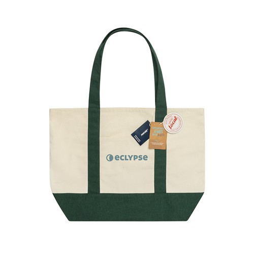 Shopper 350gm2 SHOP LOCAL in cotone riciclato AWARE™ Shopper 350gm2 SHOP LOCAL in cotone riciclato AWARE™