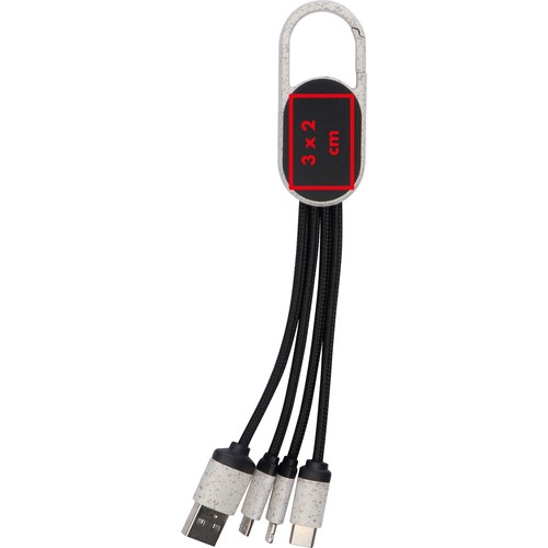 3 in 1 wheatstraw charging cable