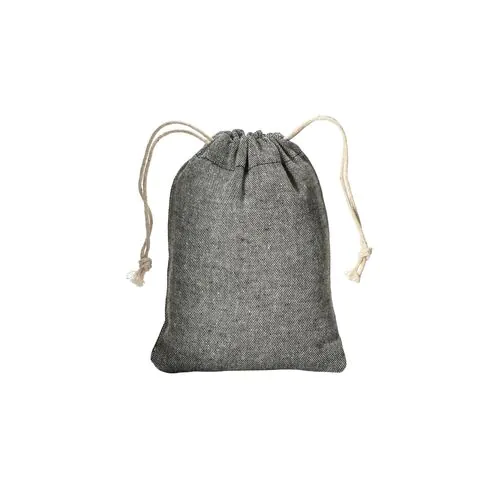 Pochon cadeau en coton recyclé 150 g/m2, 10 x 14 cm