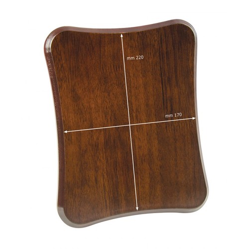 SHAPED PLAQUE WALNUT 200X250X15 MM SHAPED PLAQUE WALNUT 200X250X15 MM