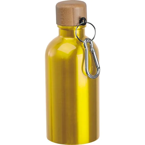 Botella de acero inoxidable con mosquetón, 400 ml Botella de acero inoxidable con mosquetón, 400 ml
