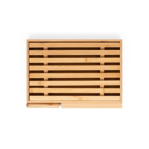 PASSARD. Bread board in bamboo with stainless steel knife