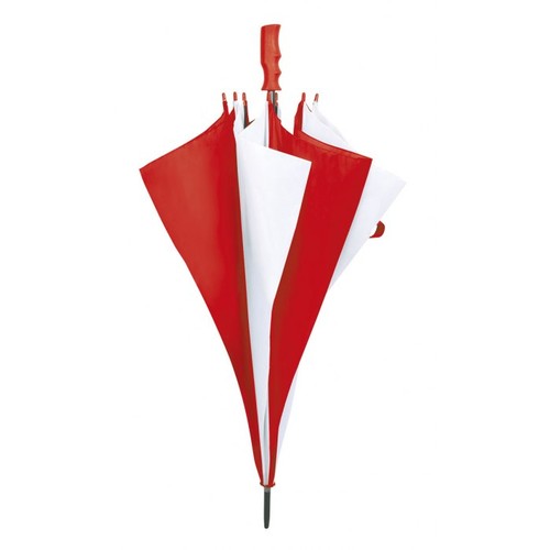 PARAPLUIE GOLF BLANC/ROUGE d=127 cm