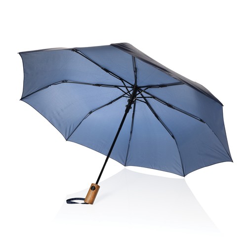Mini parapluie 21" à ouverture auto en bois d'acacia Kaycey Mini parapluie 21" à ouverture auto en bois d'acacia Kaycey
