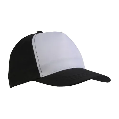 Polyester Hat, 5 panels, with adjustable velcro strap
