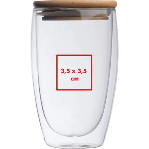 Dubbelwandig glas met inhoud 500 ml Dubbelwandig glas met inhoud 500 ml