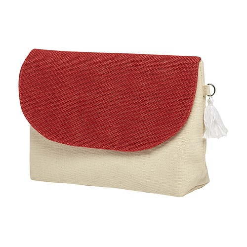 Cotton pouch with jute Astura