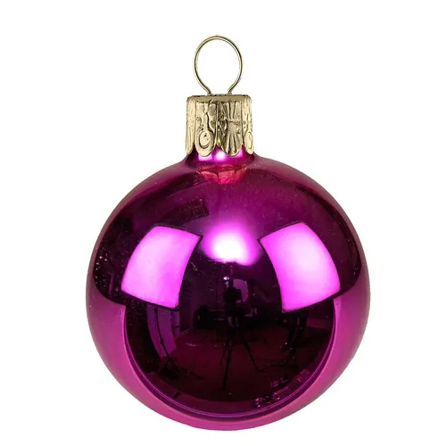Traditional glass ball - shine-pink #523 Traditional glass ball - shine-pink #523