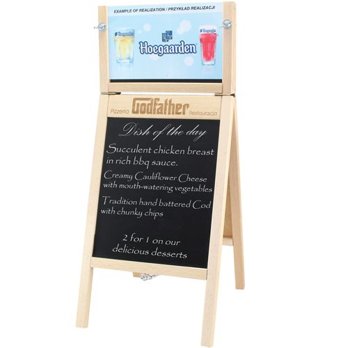 Table Top Menu A-Board With Changeable Top Insert Table Top Menu A-Board With Changeable Top Insert