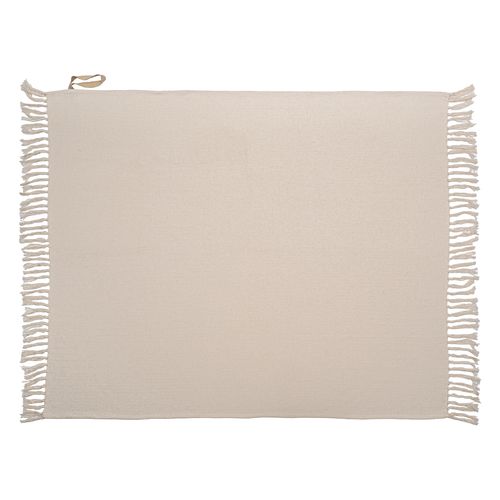 Couverture à franges fabriquée à partir de matériaux 100 % recyclés Couverture à franges fabriquée à partir de matériaux 100 % recyclés