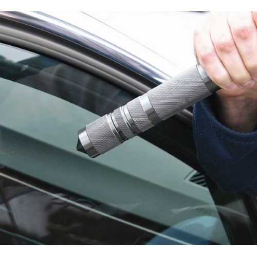 Metmaxx® LED MegaBeam safety lamp "PocketSecurity" silver